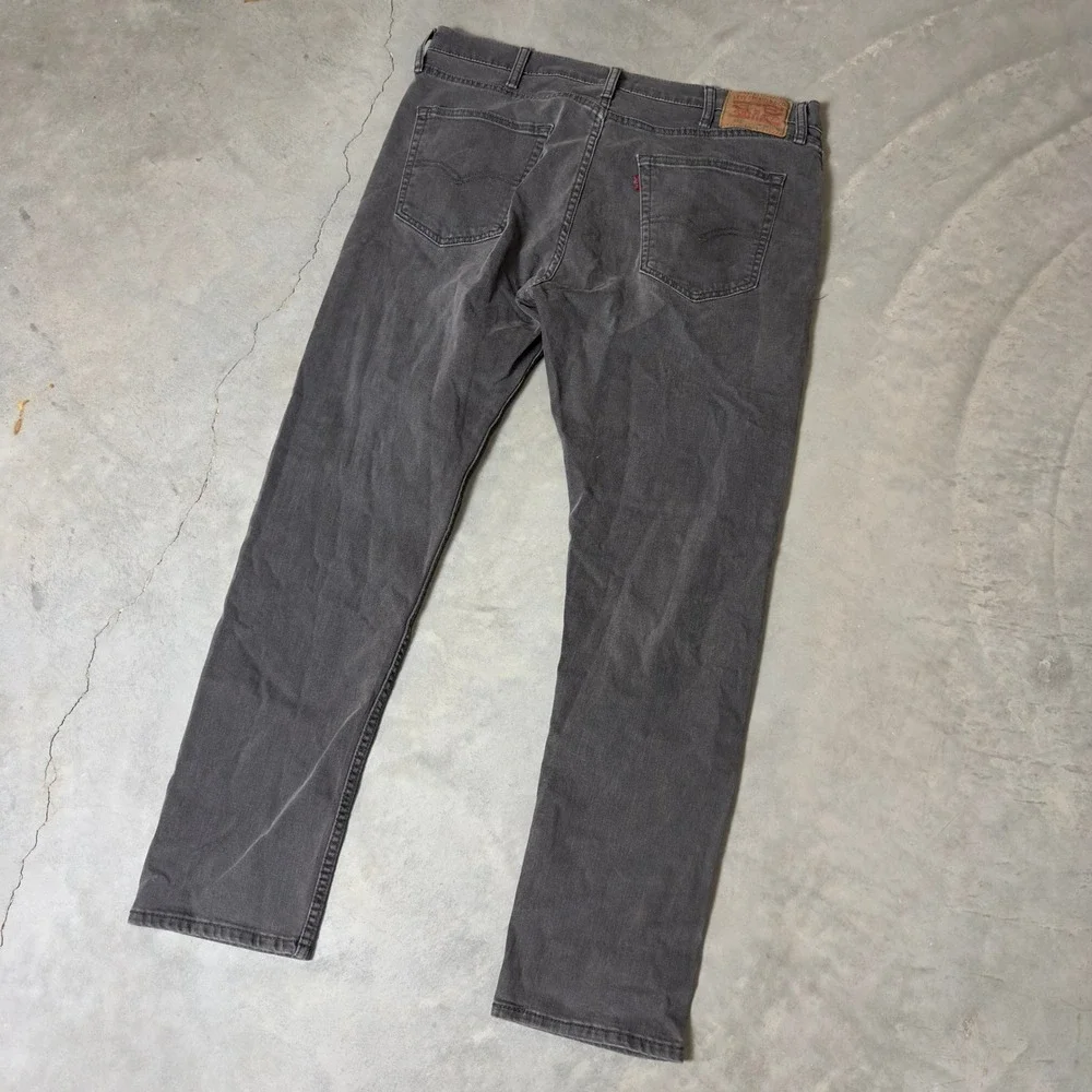 Levi's 512 Slim Taper Jeans Mens 38x32‎ Charcoal Grey Modern Streetwear Denim